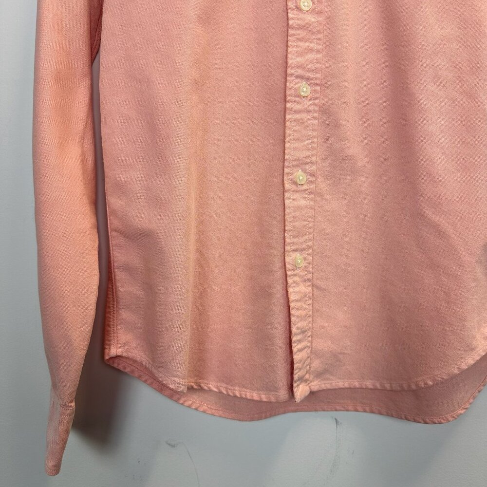 Rugby Ralph Lauren OCBD Button Down Shirt Orange Size 2 - Picture 5 of 13